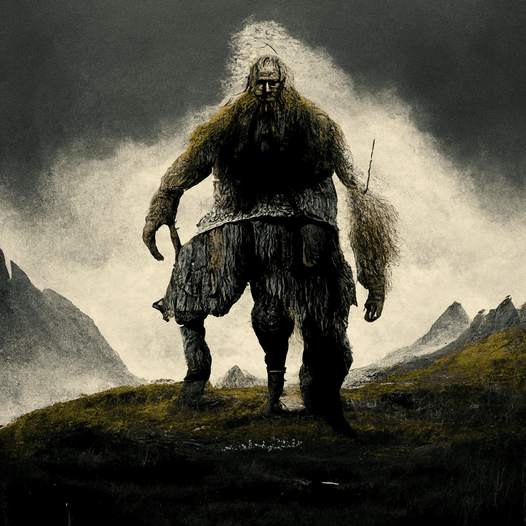 "old norse giant spirit" made with MidJourney